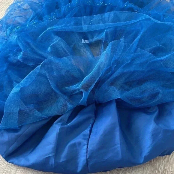 Disney Frozen II Elsa Sparkle Tulle Tutu Skirt Girls Size 5/6 Excellent - Picture 6 of 8